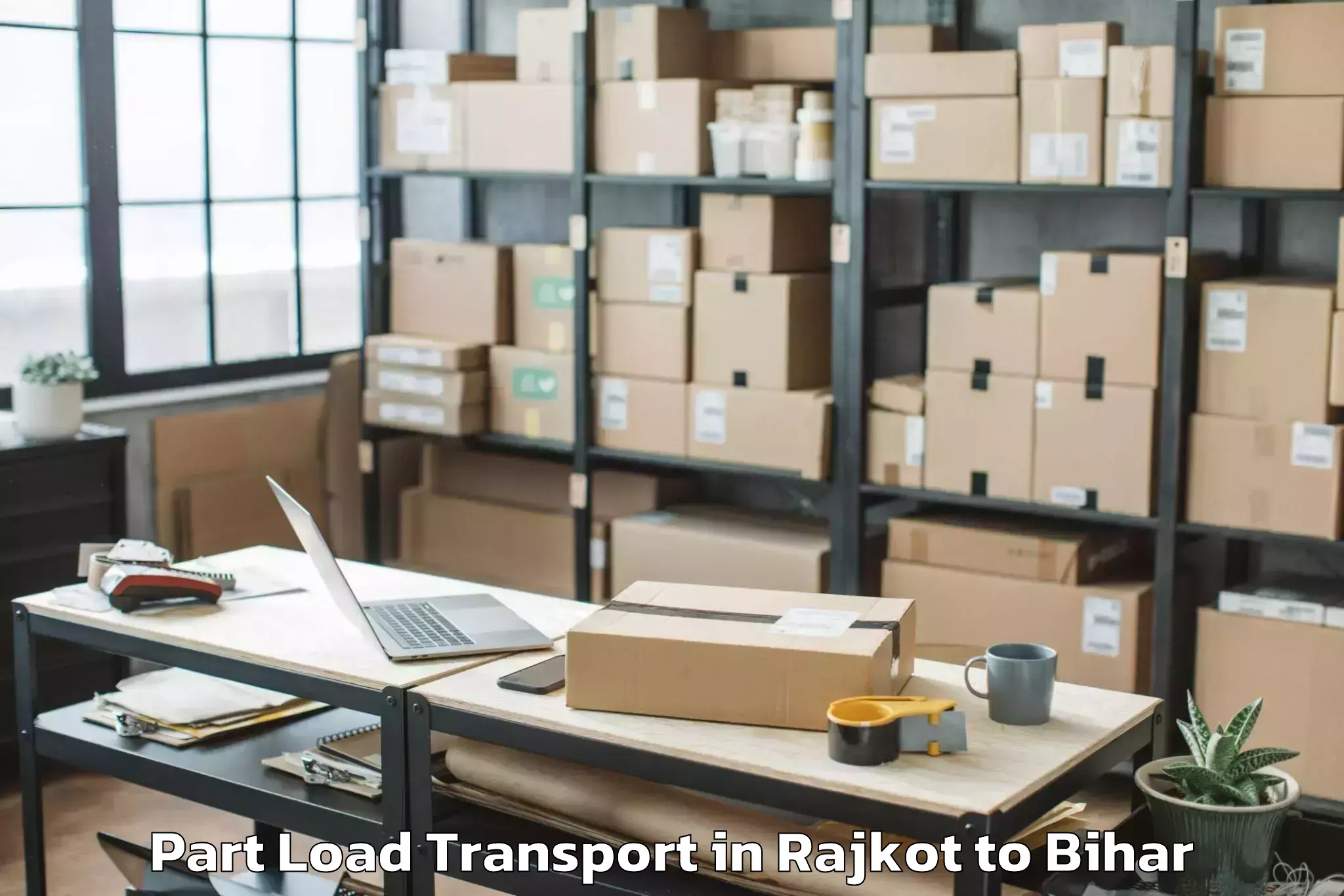 Leading Rajkot to Korha Part Load Transport Provider